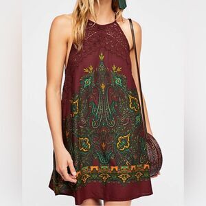 Intimately Free People- Maroon Shea Mini Halter Dress- Sz. L